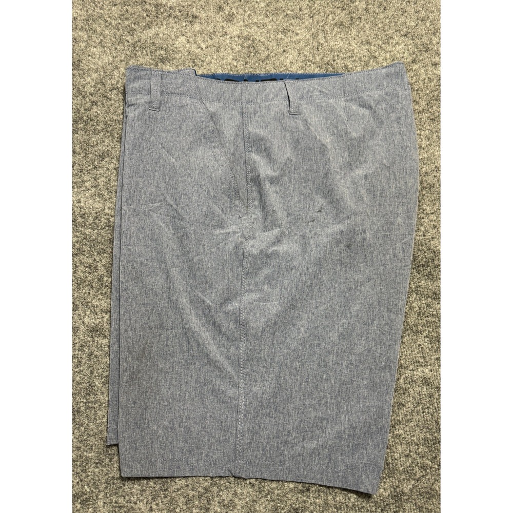 Denali Men's Hybrid Shorts Size 40 Heather Navy Blue Stretch Cargo Flat Front